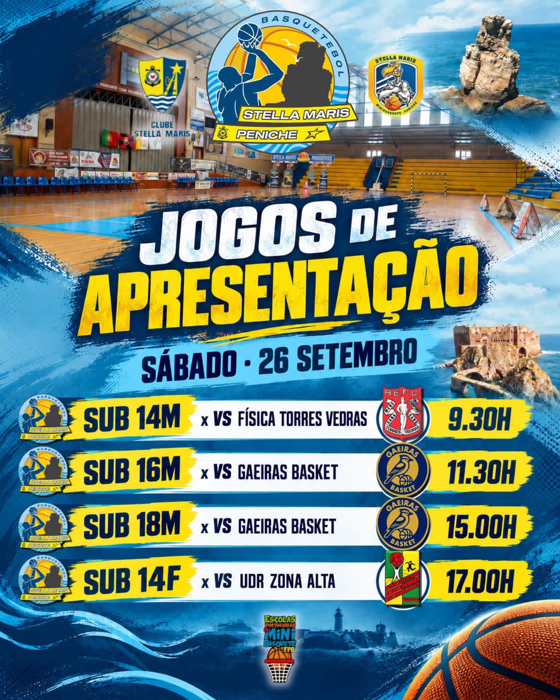 Stella Maris em Campo: 4 Jogos de Apresentação do Basquetebol de Formação! 🏀