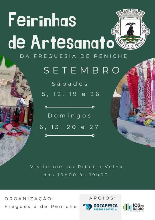 Feirinha de Artesanato na Ribeira Velha: Domingo 27 de Setembro!