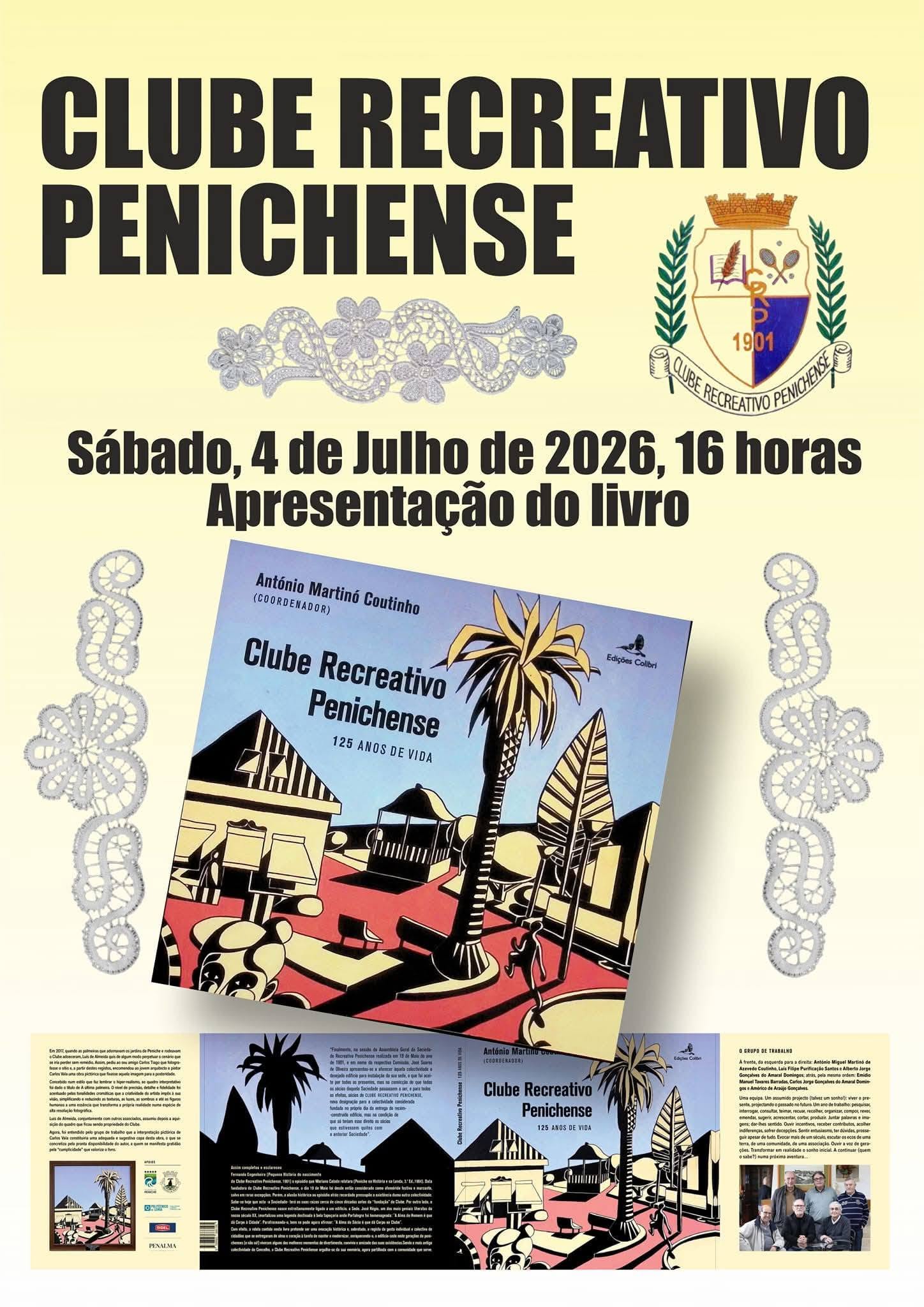 Apresentação do livro "Clube Recreativo Penichense – 125 Anos de Vida"