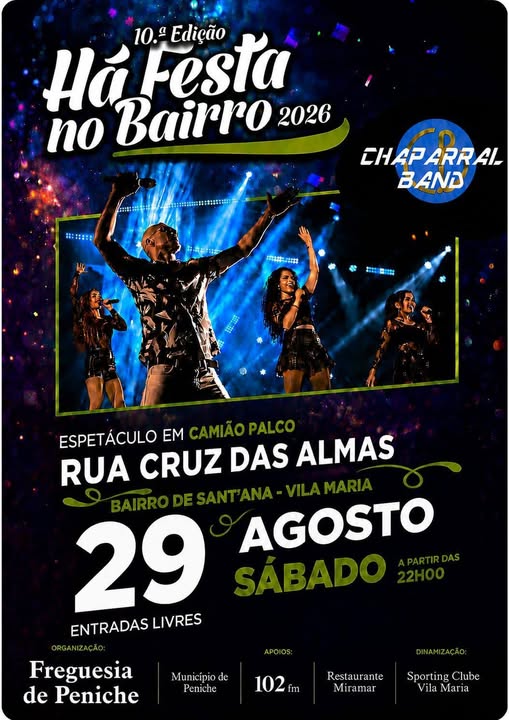 Há Festa no Bairro: Chaparral Band ao Vivo num Camião-Palco!