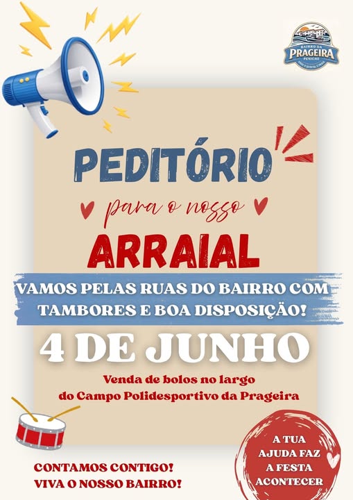 Peditório para o Arraial da Prageira