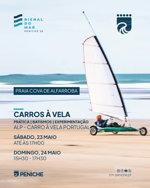 Carros à Vela na Praia da Cova de Alfarroba